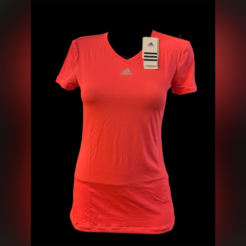 NWT Adidas Shirt Womens 
Climalite Breathable Casual V-Neck
Gym Ladies# S